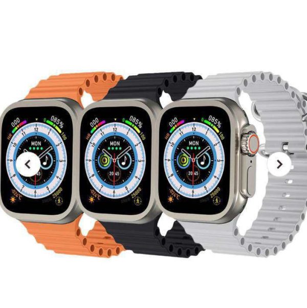 T800 Ultra Smart Watch | HD Big Display | Heart Rate + Temperature Sensor | Magnetic Wireless Charging